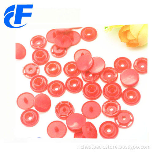 Colorful Plastic Prong Snap Button For Non-woven Bags